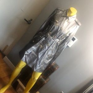 JUICY COUTURE Faux Leather Trench NWOT SIZE M